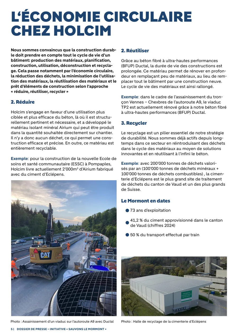 Kreislaufwirtschaft bei Holcim